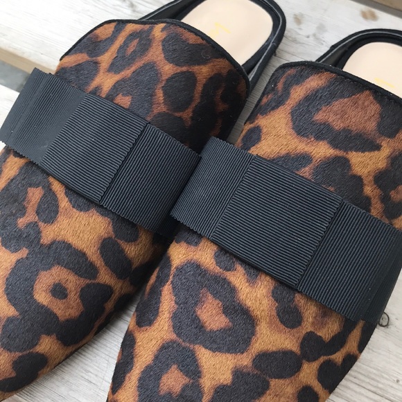 NWOT Lord & Taylor Leopard Print Mules - Picture 6 of 10